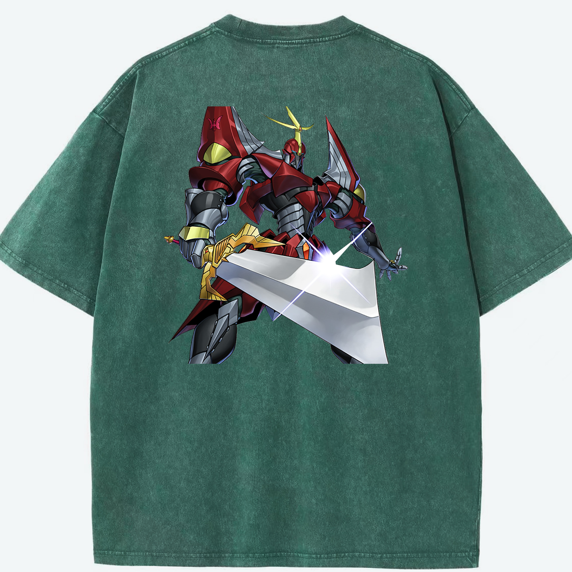 （画像用） 遊☆戯☆王 Yu-Gi-Oh! 綿100% ヴィンテージ風 半袖Tシャツ（背面プリント）